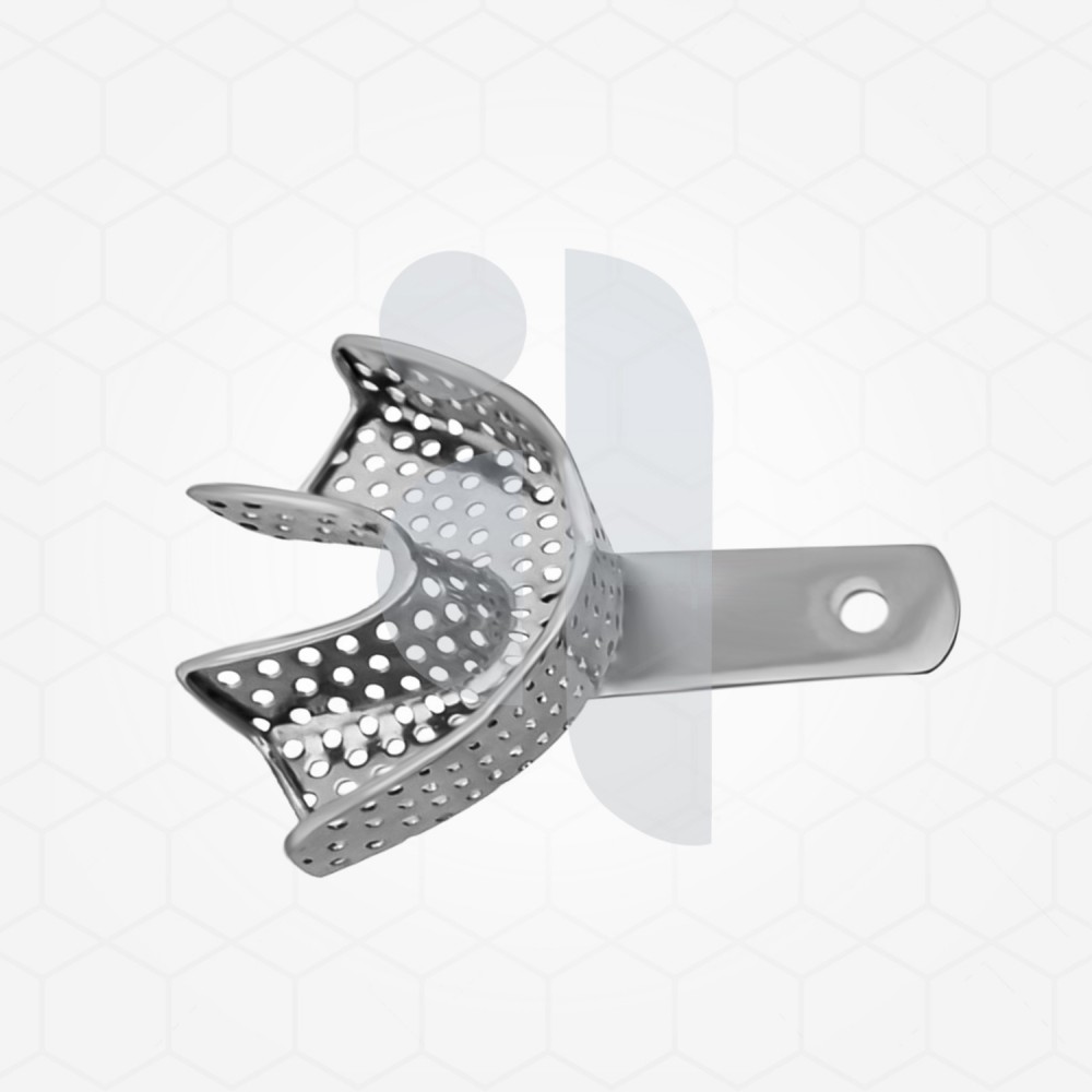 Partial Impression Tray Lower Anteriors, Perforated Partial Impression Tray Lower Anteriors, Perforated