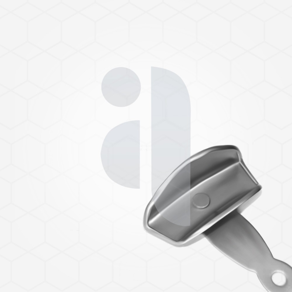 Swivel Impression Tray, Upper And Lower Anteriors Solid