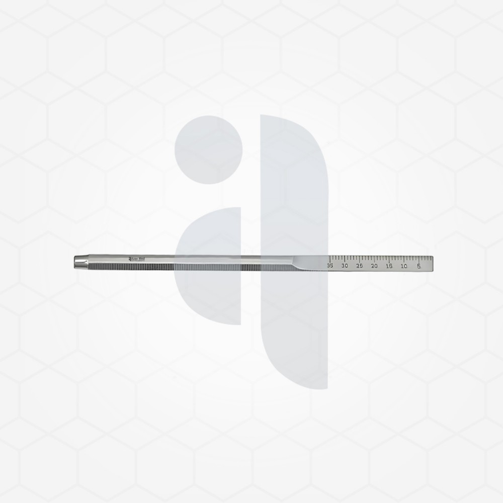 10 Octagonal Mouth Mirror Handle With Ruler