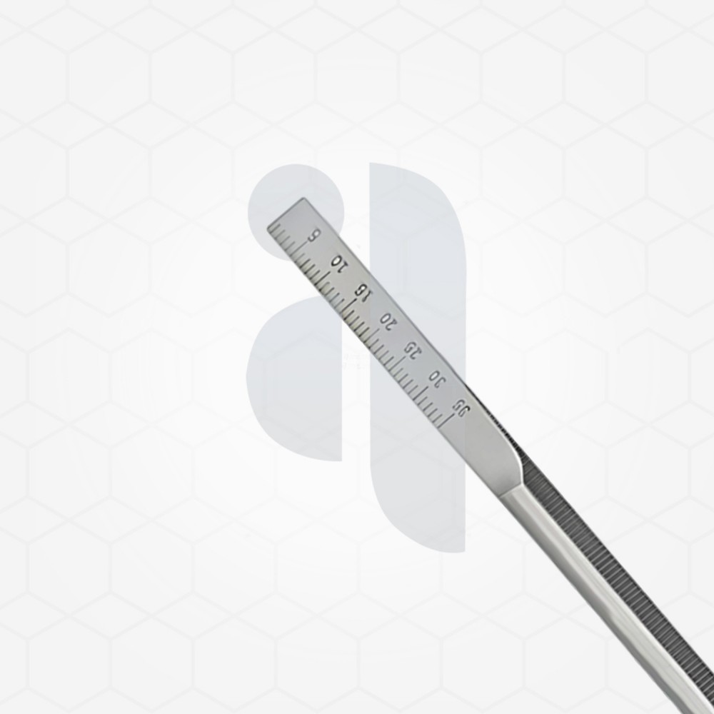 10 Octagonal Mouth Mirror Handle With Ruler