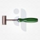 Bone Mallet with Replaceable Nylon Heads and Green Silicone Handle