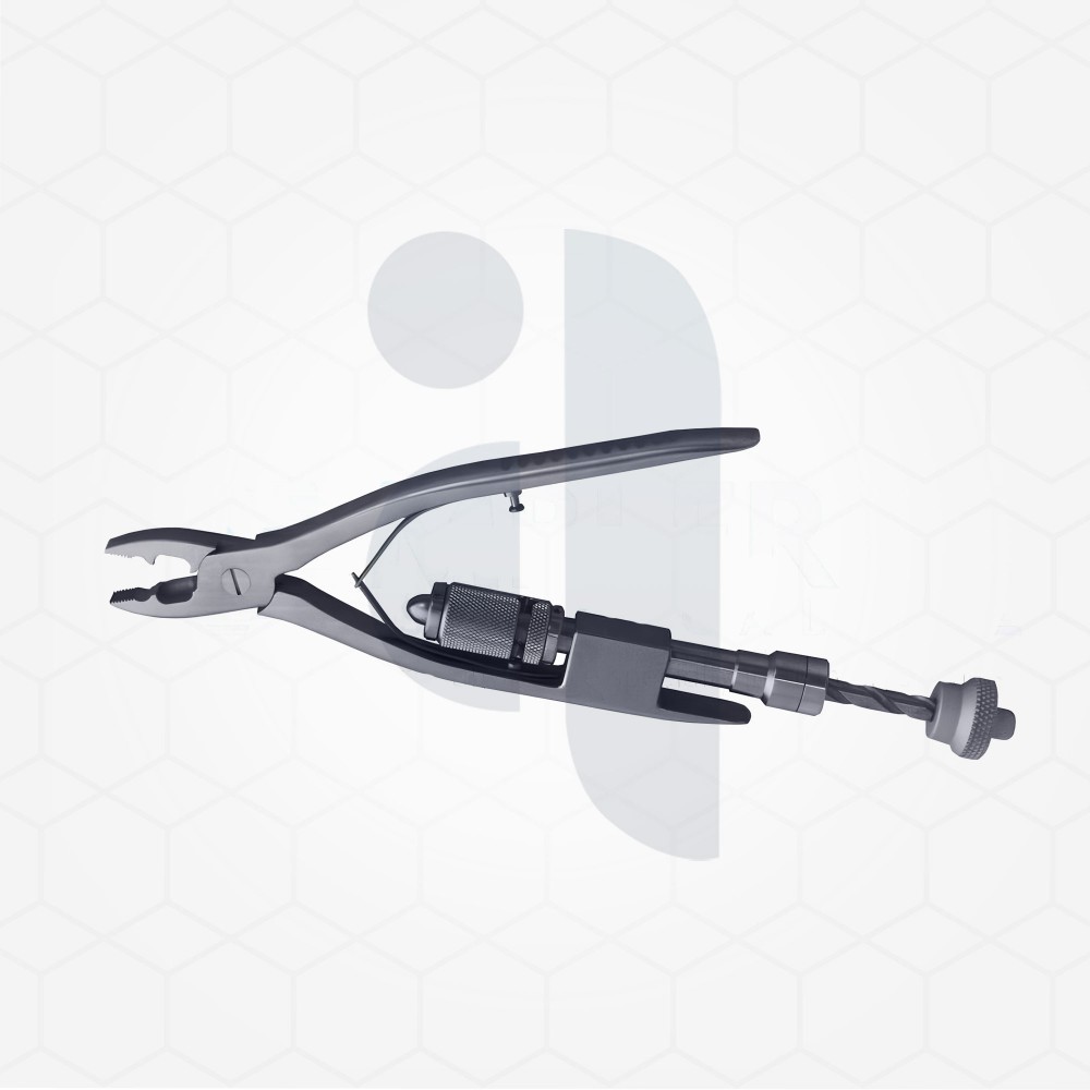 Wire Twister And Cutter Squeeze Handle Serrated Jaws