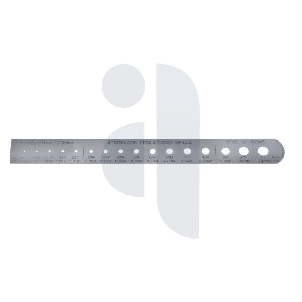 K-Wire Ruler And Pin Gauge 