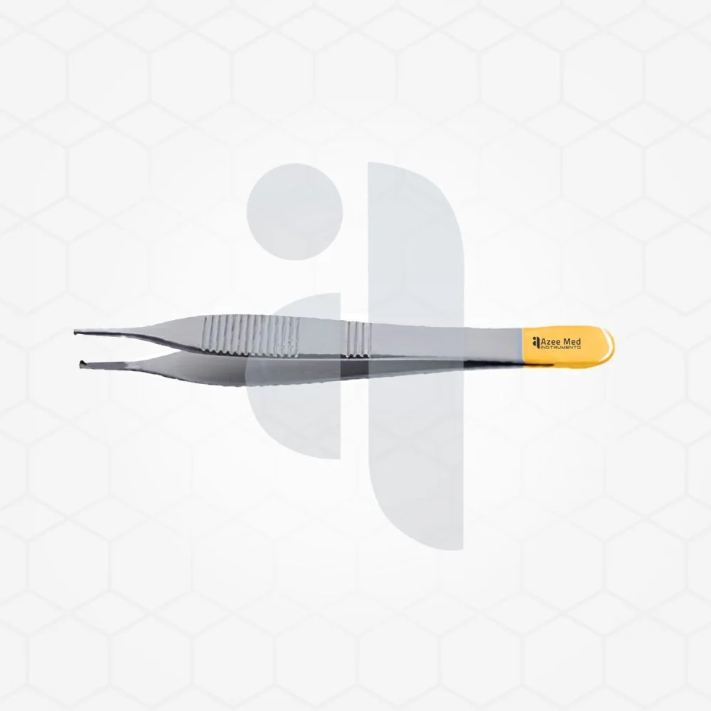Adson Tissue Forceps 1x2 teeth, Serrated TC