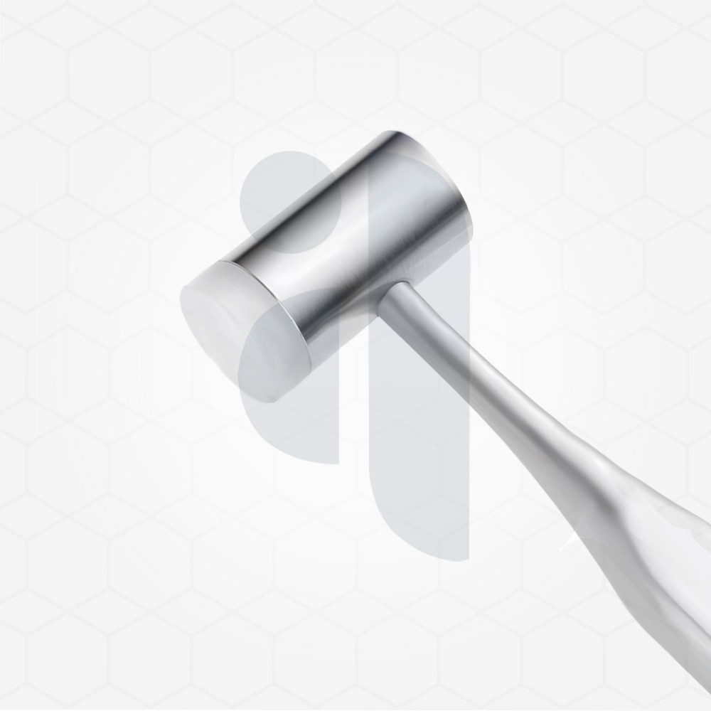  Bone Mallet With Replaceable Nylon Heads