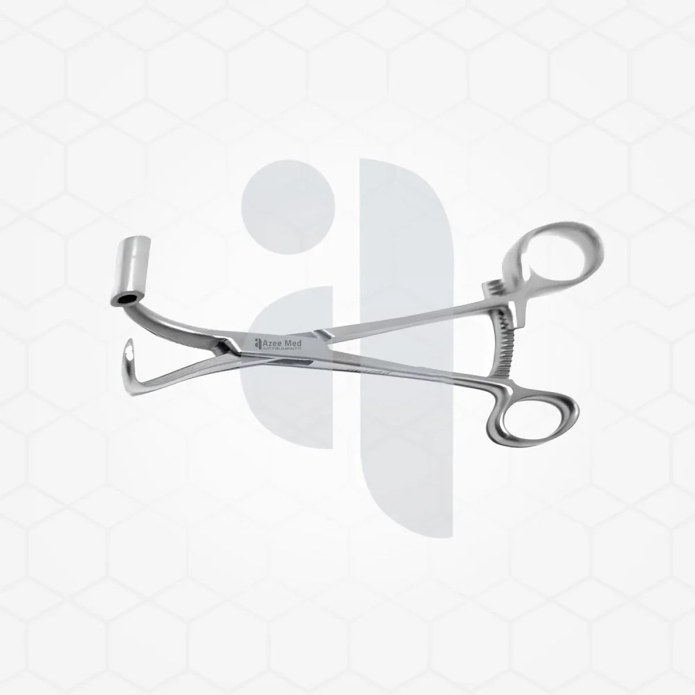 Bone Reduction Forceps 5 1/4'' With K-Wire Guide, Ring Handle