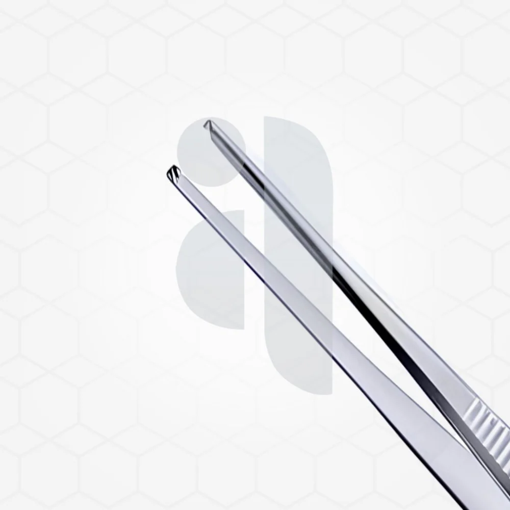 Brigham Tissue Forceps, 5 5/8'' Straight 1X2 Teeth Brigham Tissue Forceps, 5 5/8'' Straight 1X2 Teeth