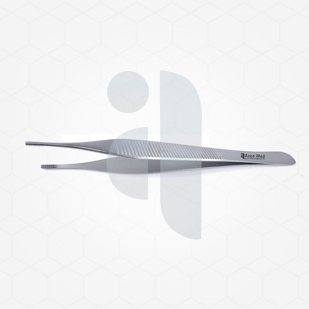 Brown Side-Grasping Tissue Forceps 6"