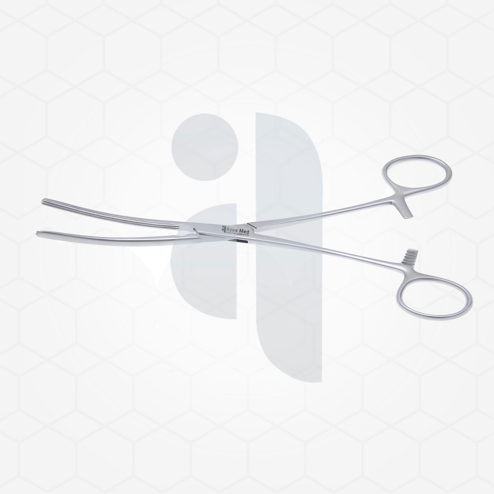 Doyen Intestinal Forceps 9” Curved, Atraumatic  Jaws