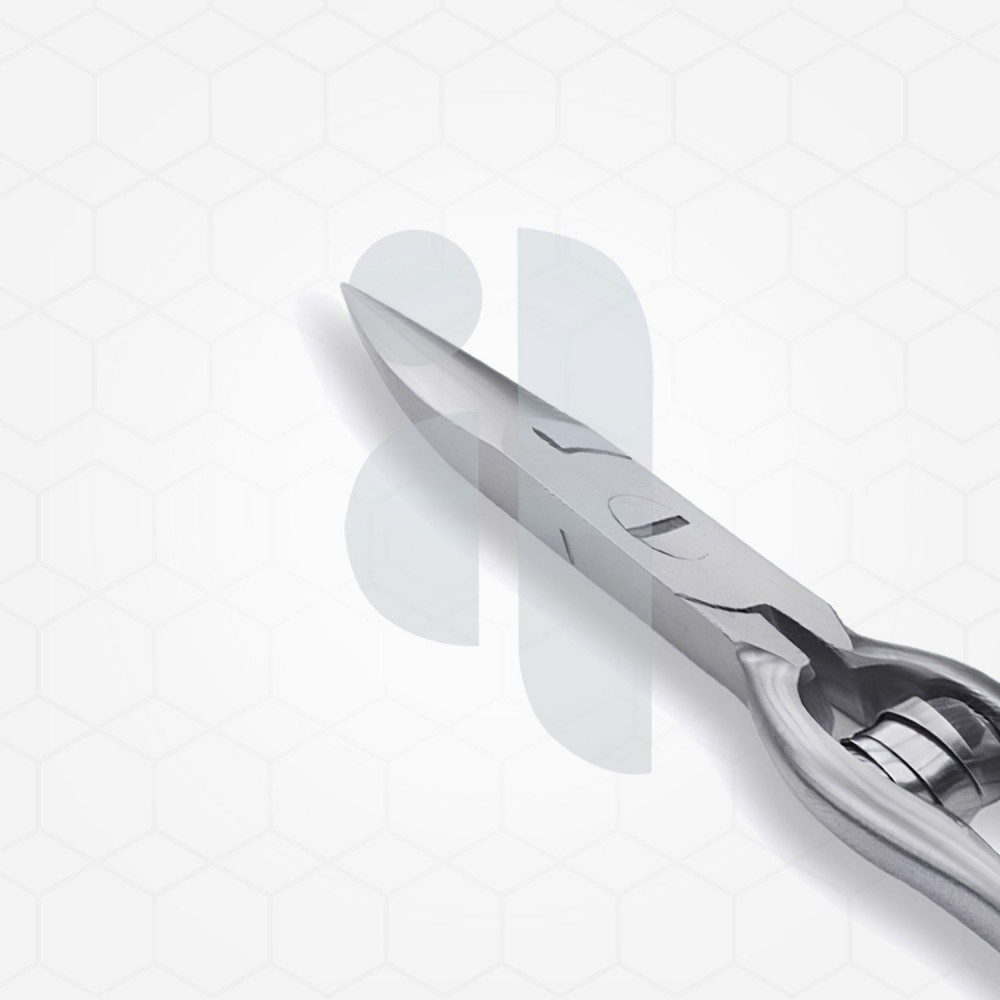 Nail Nipper Forceps With Barrel Spring & Grooved Handle