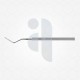 West Root Tip Pick 6 3/4", Hexagonal Handle