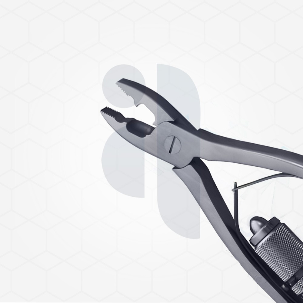 Wire Twister And Cutter Squeeze Handle Serrated Jaws