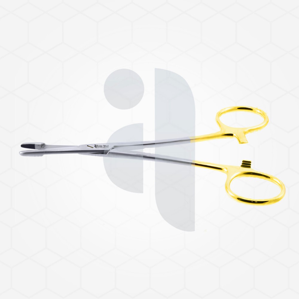 Olsen-Hegar Needle Holder/Suture Scissors 5'' Serrated TC Jaws