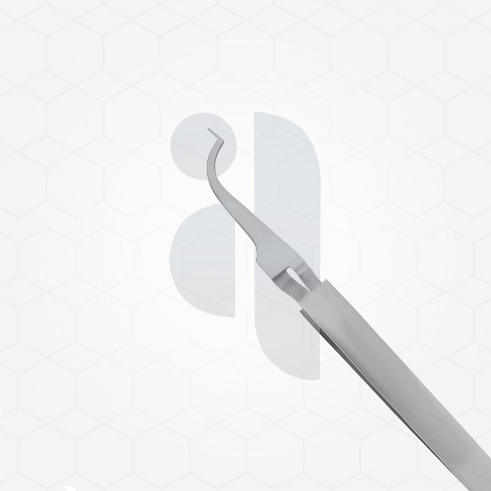 Slim Buccal Tube Bonder Tweezers With Aligner
