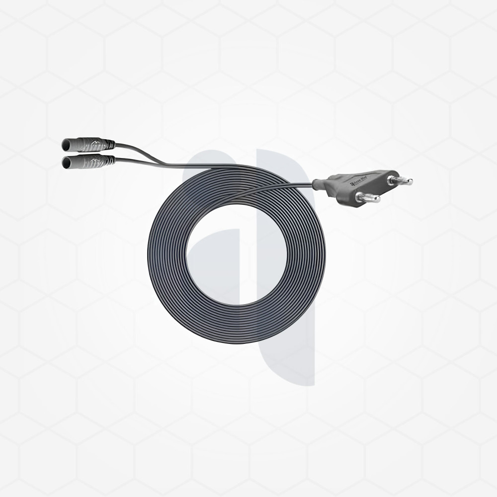 Bipolar RF-cable banana unit connector