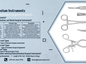 Stomach, Intestine, Rectum Instruments | An AzeeMed Guide to Gastrointestinal Surgical Instruments