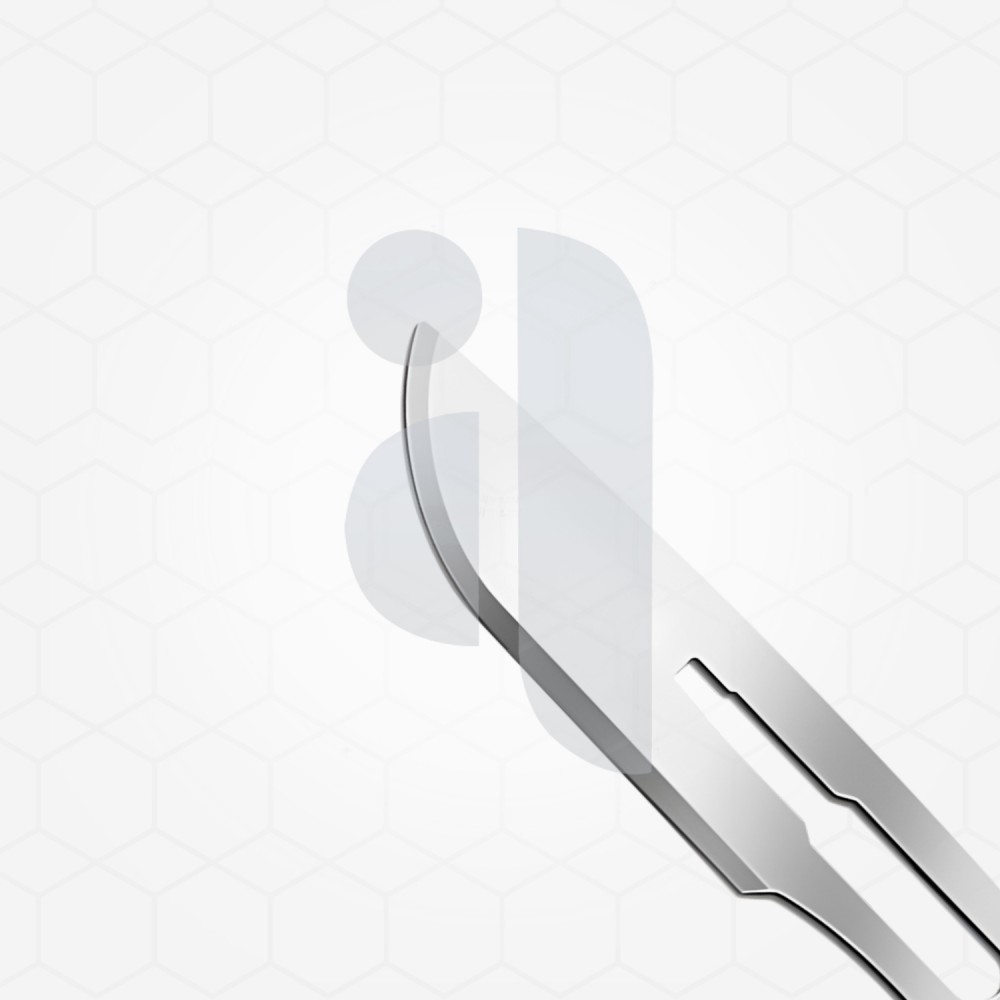 Carbon steel surgical blades, #10 blade size