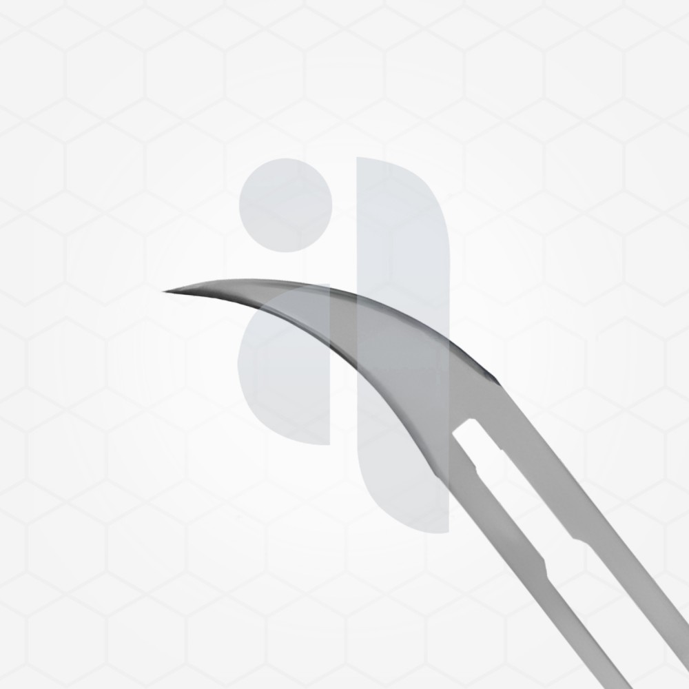 Carbon steel surgical blades, #12B blade size