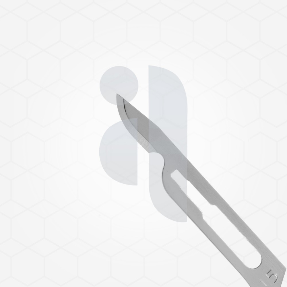 Carbon steel surgical blades, #15C blade size