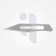 Carbon steel surgical blades, #25 blade size,