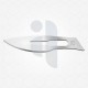 Carbon steel surgical blades, #23 blade size,