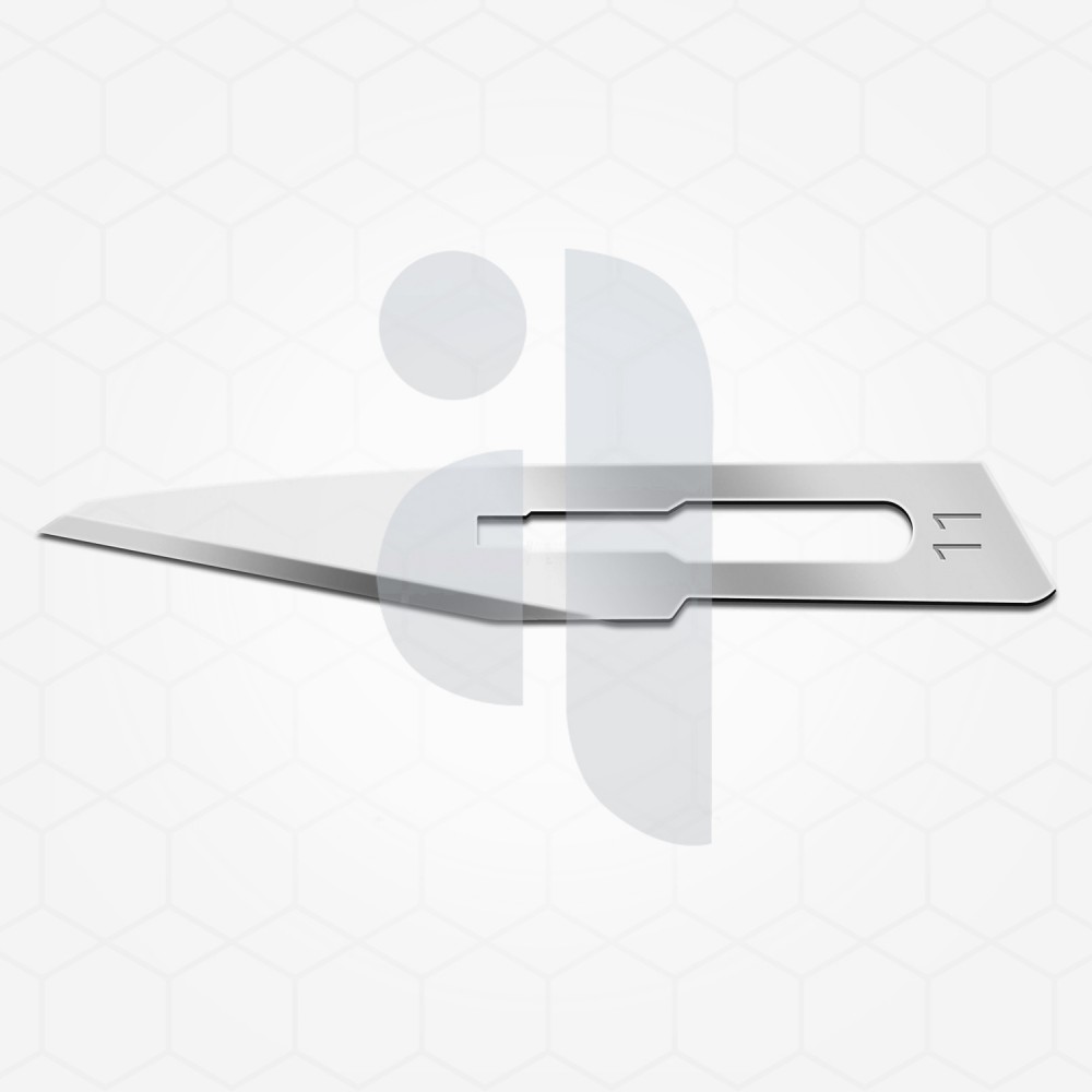 Stainless steel surgical blades, #11 blade size,
