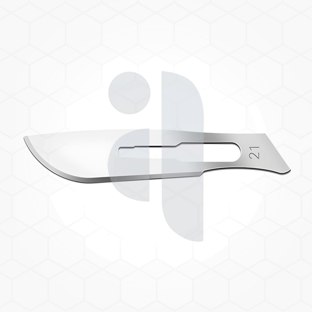 Stainless steel surgical blades, #21 blade size Stainless steel surgical blades, #21 blade size