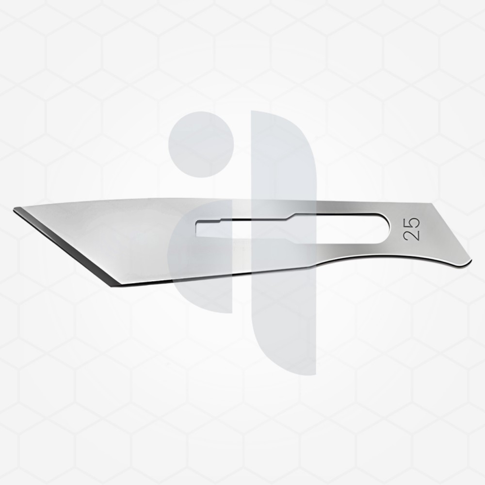 Stainless steel surgical blades, #25 blade size