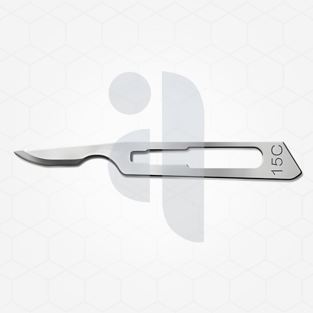 Stainless steel surgical blades, #15C blade size