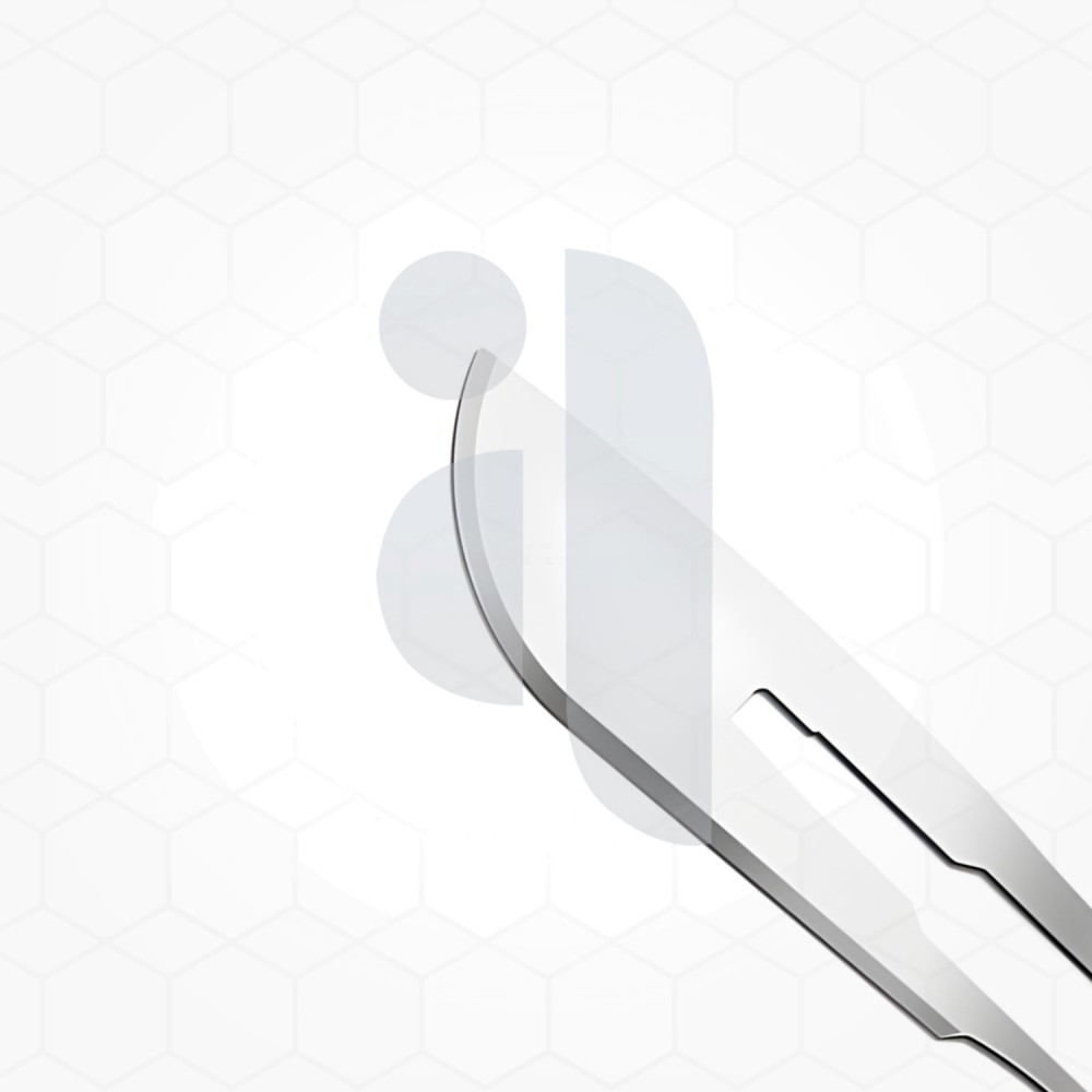 Stainless steel surgical blades, #21 blade size Stainless steel surgical blades, #21 blade size