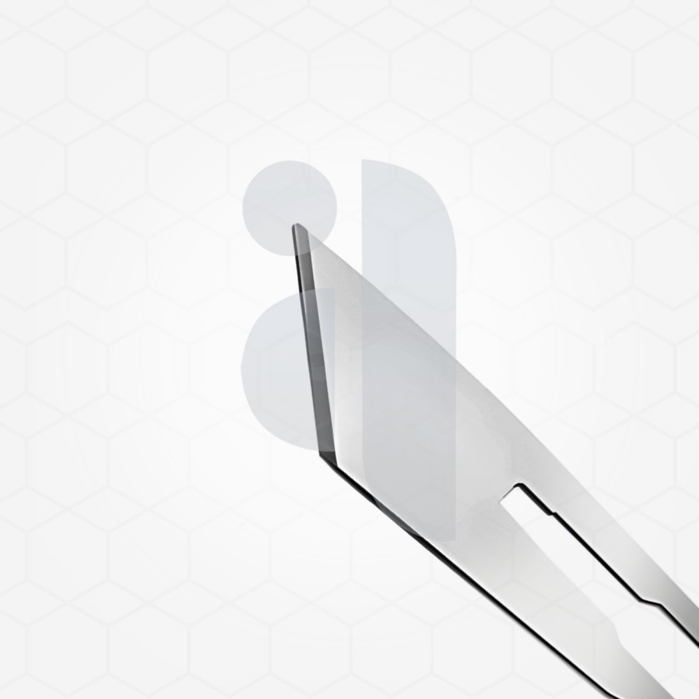 Stainless steel surgical blades, #25 blade size Stainless steel surgical blades, #25 blade size