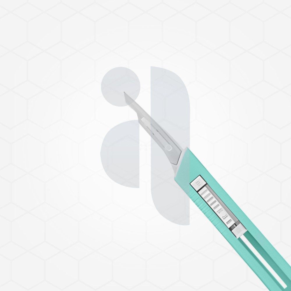 Stainless steel surgical safety blades, #15