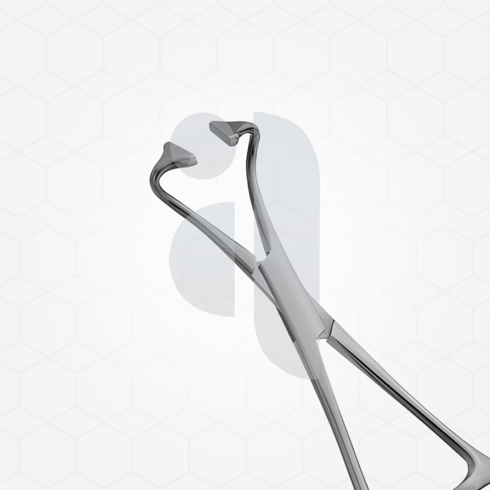 Non-perforating towel clamp forceps