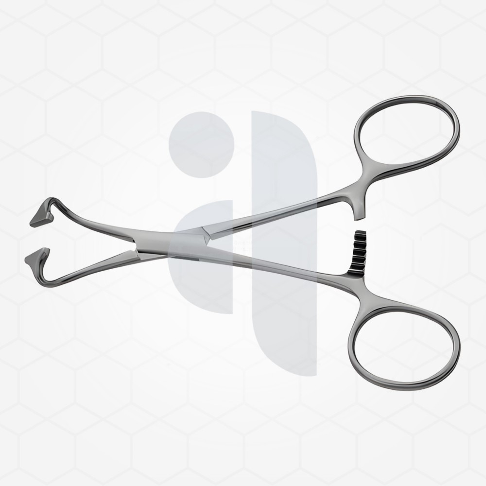 Non-perforating towel clamp forceps