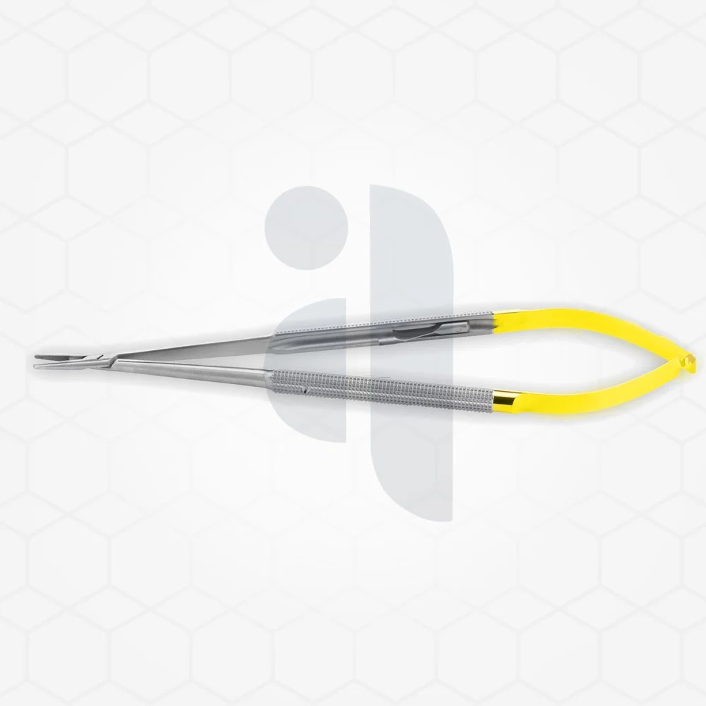 Round Handle Diamond Jaws Micro Needle Holder