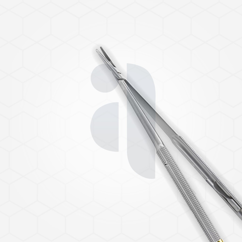 Round Handle Diamond Jaws Micro Needle Holder Round Handle Diamond Jaws Micro Needle Holder